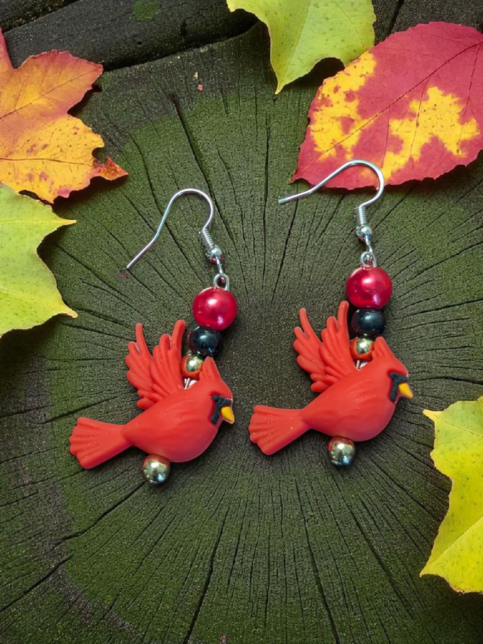 Cardinal Spirit Earrings – A Touch of Nature’s Beauty